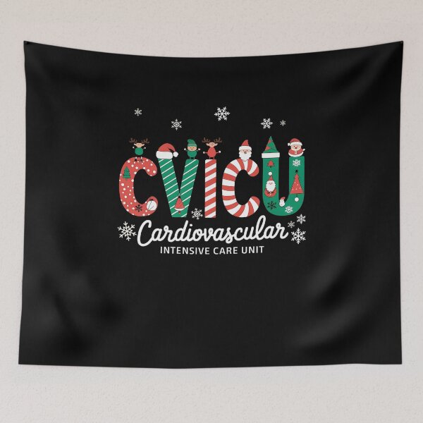 Item preview, Funny Cardiac Christmas Crew CVICU Cardiology Christmas designed and sold by ArtByKatti.