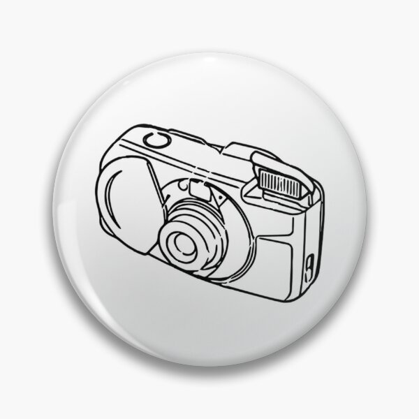 Item preview, Stylish 35mm Point and Shoot Film Camera Drawing designed and sold by Film Camera Nerds.