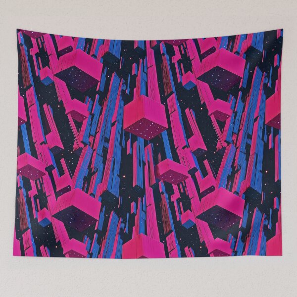 Item preview, Sci-Fi Retro Vibes Geometric Pattern   designed and sold by HausKatz.