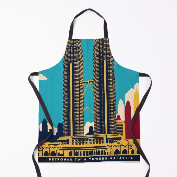 Item preview, Petronas Twin Towers Malaysia Vintage Travel Tourism designed and sold by TravelersGems.