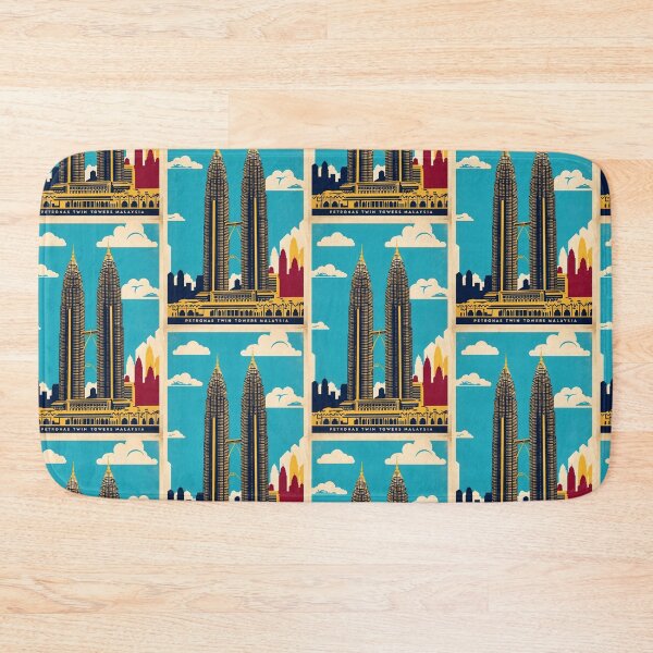 Item preview, Petronas Twin Towers Malaysia Vintage Travel Tourism designed and sold by TravelersGems.