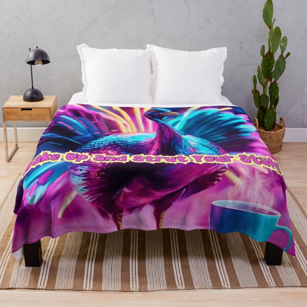 Item preview, Neon Turkey Art – Wake Up and Strut! designed and sold by gleefulme.