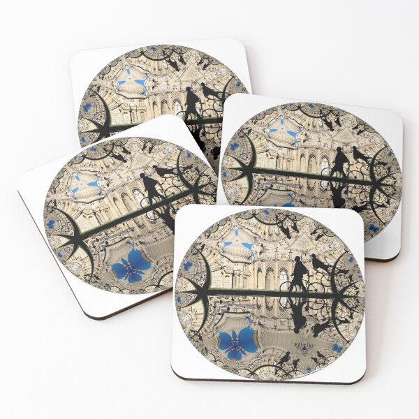 Item preview, Pavilion Cyclist - A kaleidoscopic photograph of a cyclist walking past Brighton Pavilion designed and sold by Original-Hype.