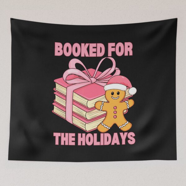 Item preview, Booked for the Holidays: Festive Holiday Reading Illustration  designed and sold by elynne9.