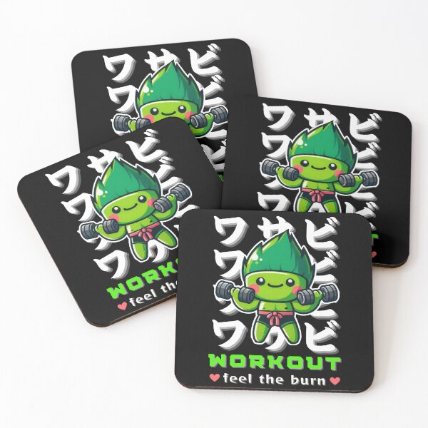 Item preview, Wasabi - Workout feel the burn Street Food - Kanji - Minimalistic art designed and sold by BeaverFriends.