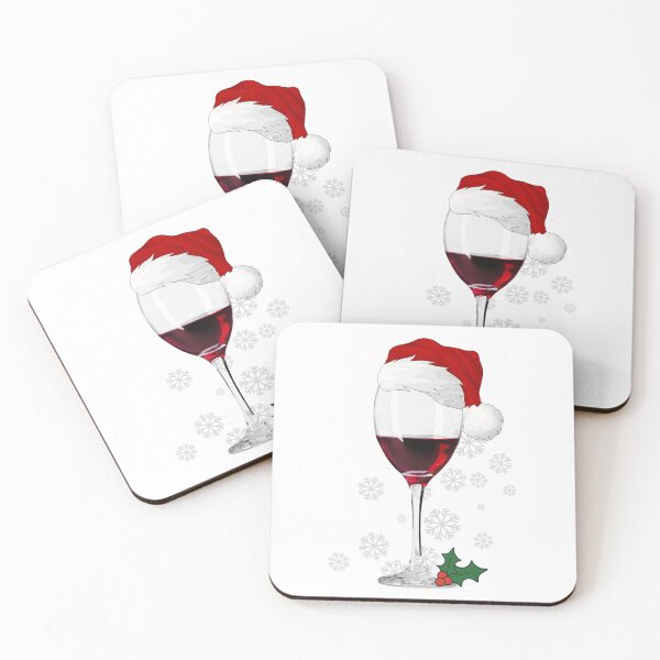 Item preview, merry chrismas wine glass designed and sold by RunningJoke.
