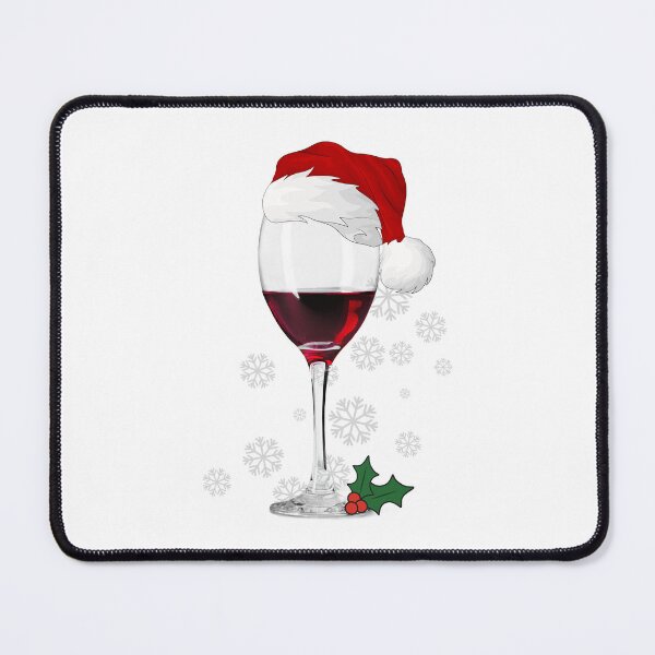 Item preview, merry chrismas wine glass designed and sold by RunningJoke.