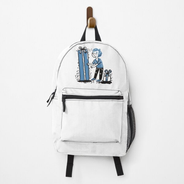 Item preview, Blue man with a big birthday present! designed and sold by jasmineberry.