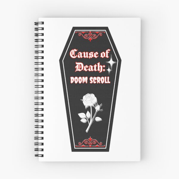 Item preview, Cause of Death: Doom Scroll designed and sold by RuthandRose.