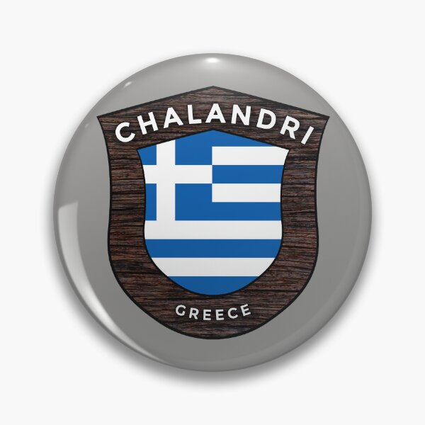 Item preview, Chalandri Greece Emblem Flag designed and sold by World Designs.