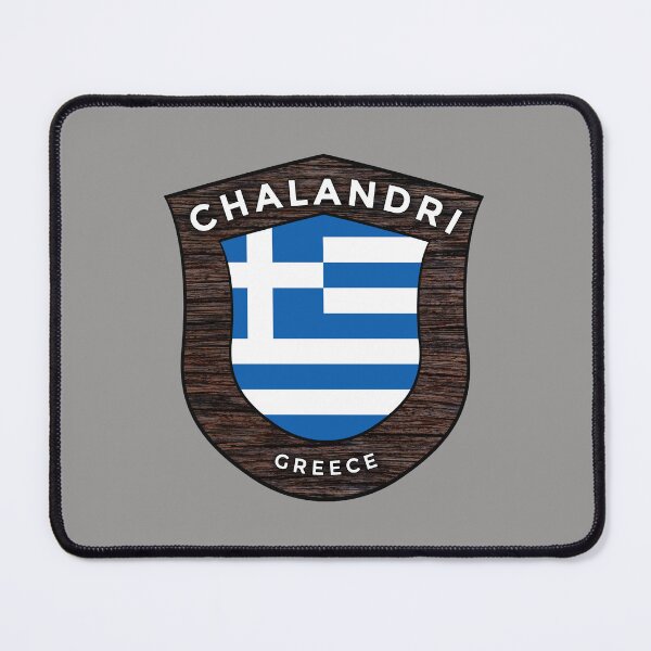 Item preview, Chalandri Greece Emblem Flag designed and sold by World Designs.