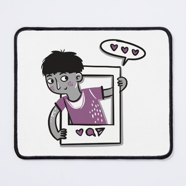 Item preview, Guy on Social media square designed and sold by jasmineberry.