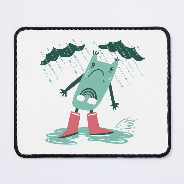 Item preview, Green frog in the rain designed and sold by jasmineberry.