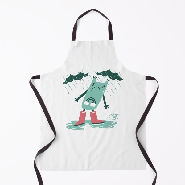 Item preview, Green frog in the rain designed and sold by jasmineberry.
