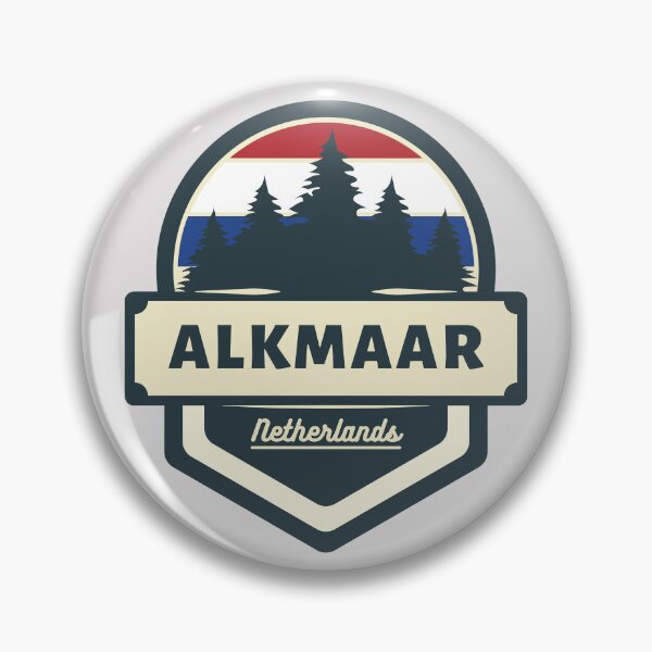Item preview, Alkmaar Netherlands Retro Vintage Badge designed and sold by World Designs.