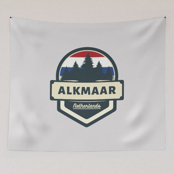 Item preview, Alkmaar Netherlands Retro Vintage Badge designed and sold by World Designs.