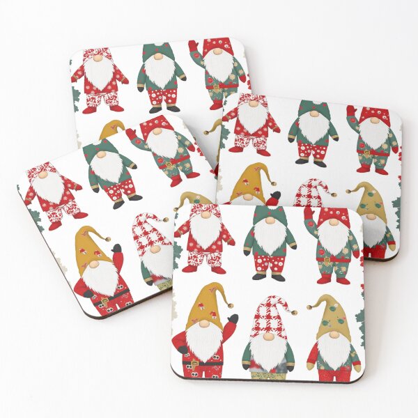 Item preview, CUTE HOLIDAY CHRISTMAS GNOMES BACKDROP BACKGROUND designed and sold by Arts4U.