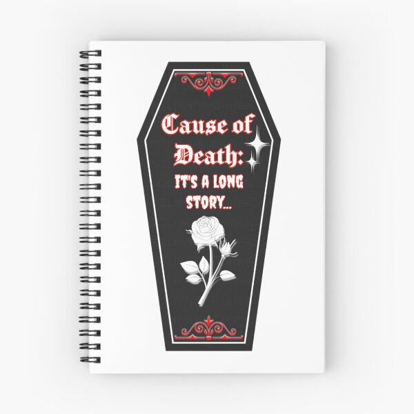 Item preview, Cause of Death: It's a Long Story... designed and sold by RuthandRose.