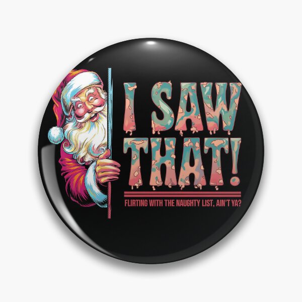 Item preview, I Saw That!" Funny Santa Christmas Design designed and sold by FocusedPatterns.