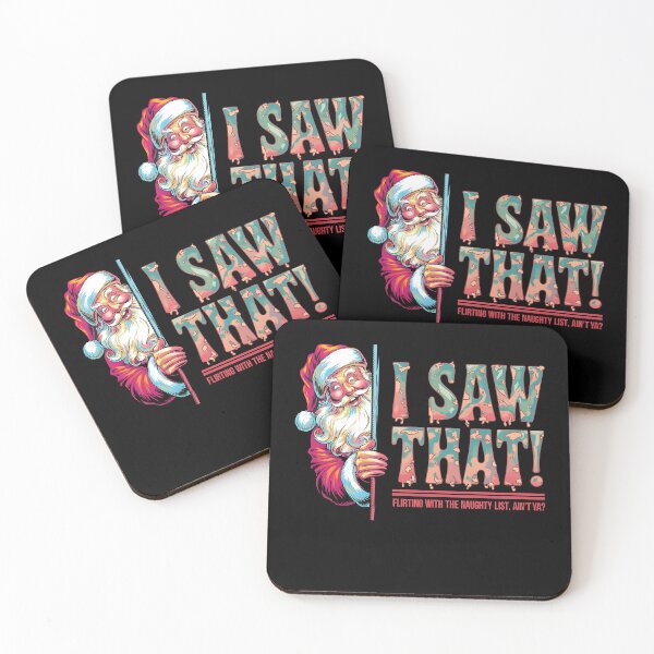 Item preview, I Saw That!" Funny Santa Christmas Design designed and sold by FocusedPatterns.