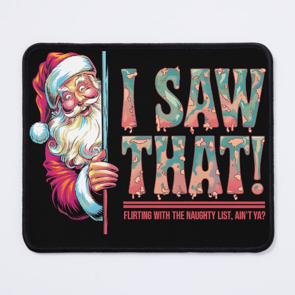 Item preview, I Saw That!" Funny Santa Christmas Design designed and sold by FocusedPatterns.