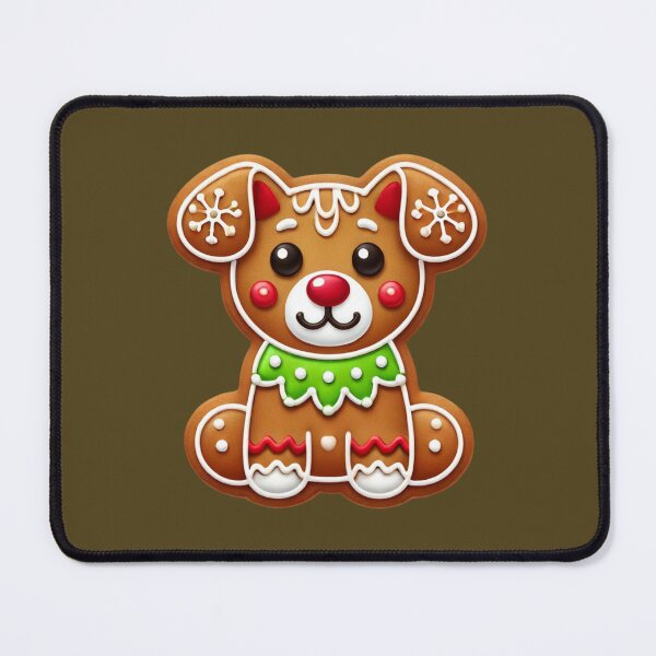 Item preview, gingerbread dog Christmas cookie lovers designed and sold by Meandmyshop.