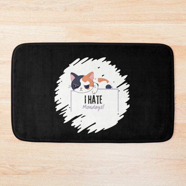 Item preview, I Hate Mondays Funny Cute Disgruntled Cat  designed and sold by vwagenet.