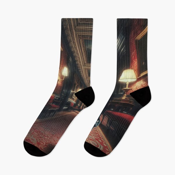 Item preview, Black Cat in Haunted Hotel designed and sold by Music-Meme-Tees.