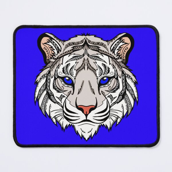 Item preview, Tribal White Tiger Face designed and sold by Steeb757.