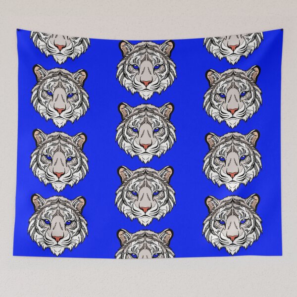 Item preview, Tribal White Tiger Face designed and sold by Steeb757.