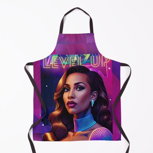 Item preview, Fabulous Woman Glamorous Pink Neon Retro Level Up designed and sold by Melan Designs.