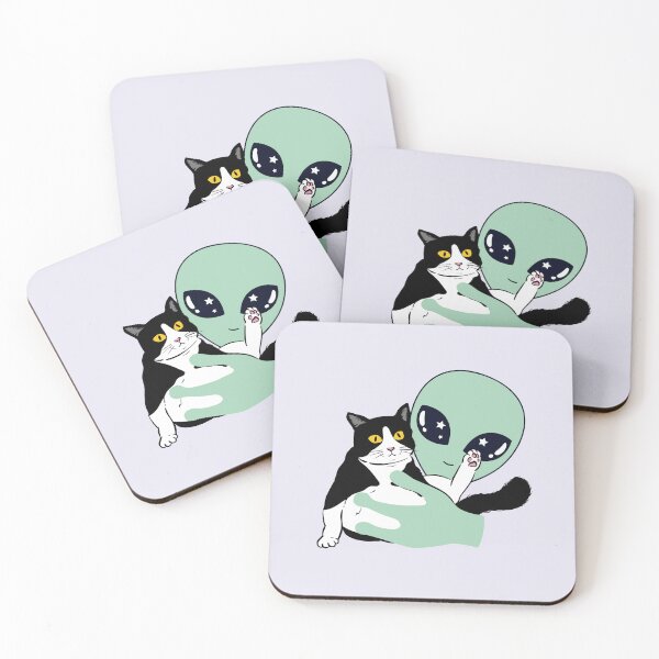 Item preview, Alien Abducts Cat designed and sold by GoblinBoutique.