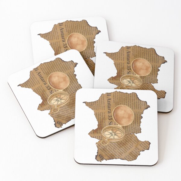 Item preview, Old flamed paper and compass designed and sold by AccessibleShop.