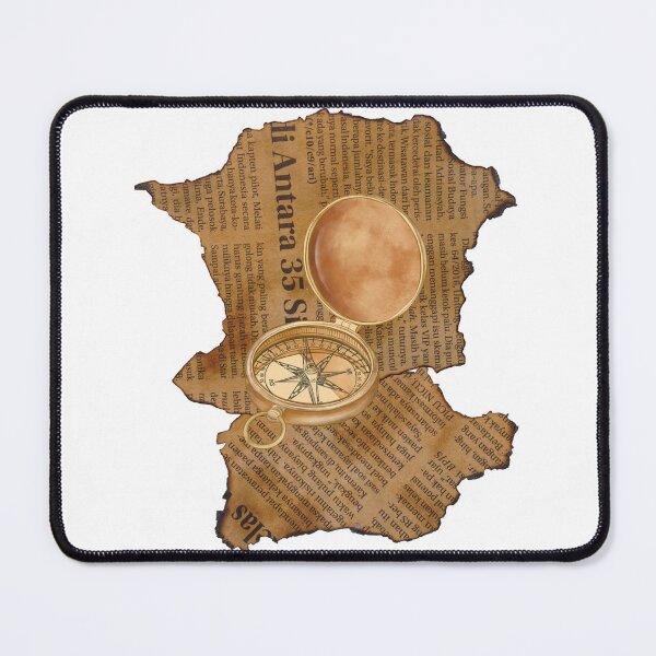 Item preview, Old flamed paper and compass designed and sold by AccessibleShop.