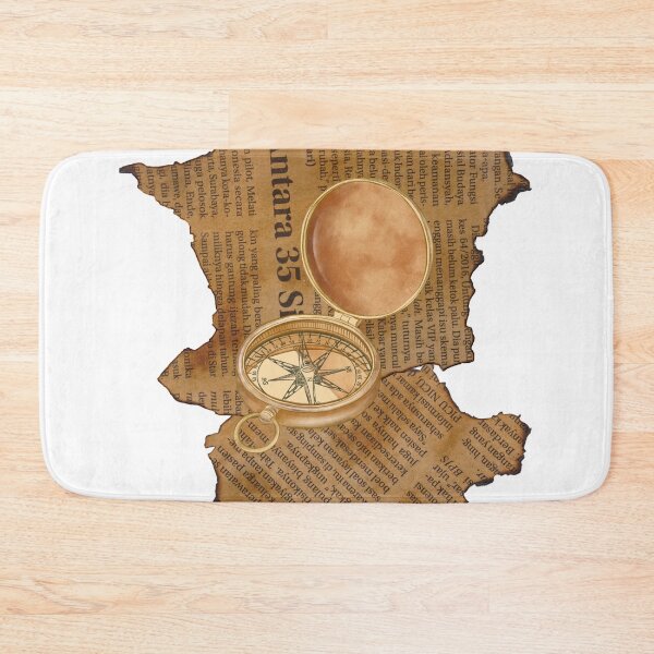 Item preview, Old flamed paper and compass designed and sold by AccessibleShop.