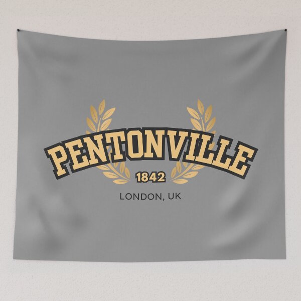 Item preview, Pentonville Prison “Varsity,” Gold and Black designed and sold by UNK-Fatigues.
