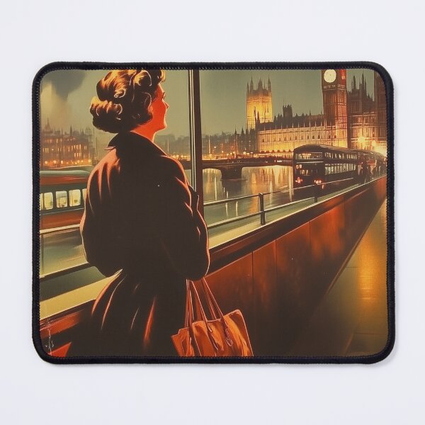 Item preview, Evening in London – Elegant Retro Poster designed and sold by pixal-shop.