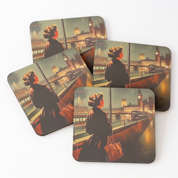 Item preview, Evening in London – Elegant Retro Poster designed and sold by pixal-shop.