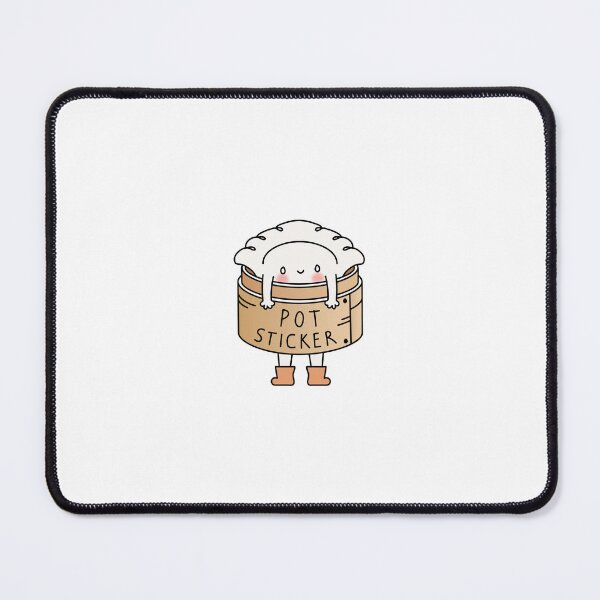 Item preview, cute pot sticker in a basket designed and sold by tiny-and-lu.