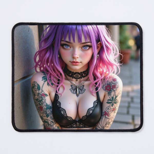Item preview, Anime Goth Girl pink hair designed and sold by NPC-Trader.