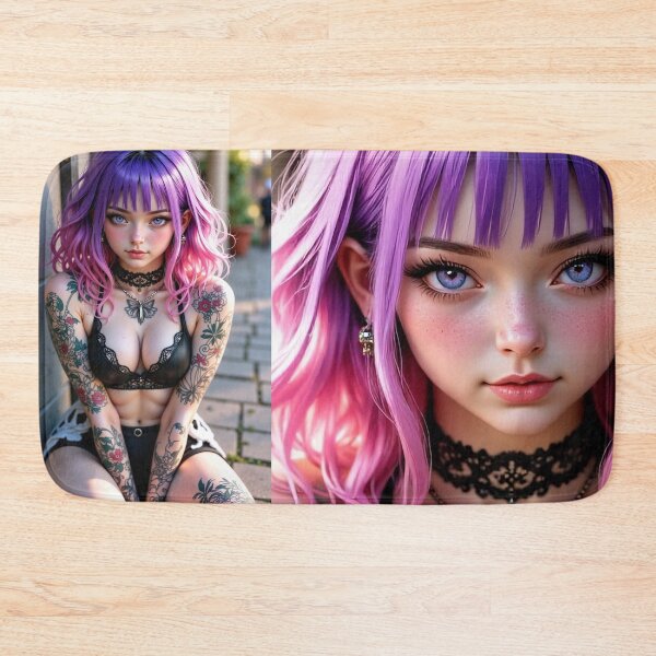 Item preview, Anime Goth Girl pink hair designed and sold by NPC-Trader.