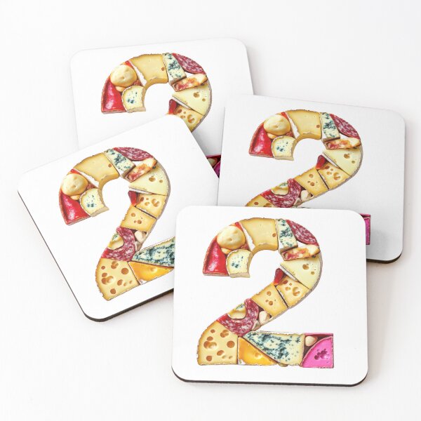 Item preview, The number 2 font in Cheddar cheese style designed and sold by Jasava Shop.