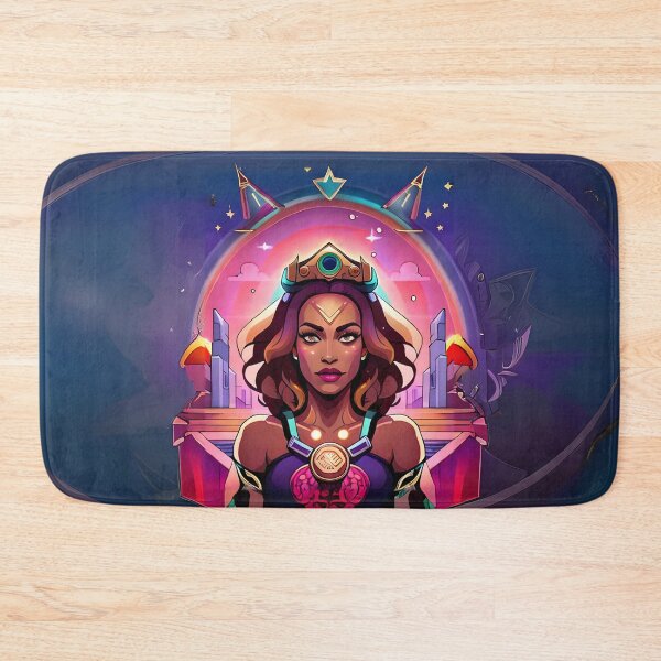 Item preview, Fabulous Woman Pink Cyberpunk Neon Retro Goddess designed and sold by Melan Designs.