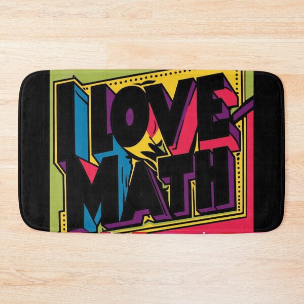 Item preview, I love Math Mathematic School Teacher Student designed and sold by Design_Your_Day.