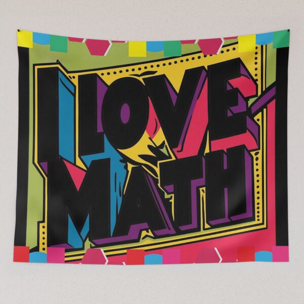 Item preview, I love Math Mathematic School Teacher Student designed and sold by Design_Your_Day.