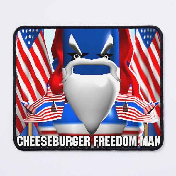 Item preview, Cheeseburger Freedom Man designed and sold by DabbingHusky.