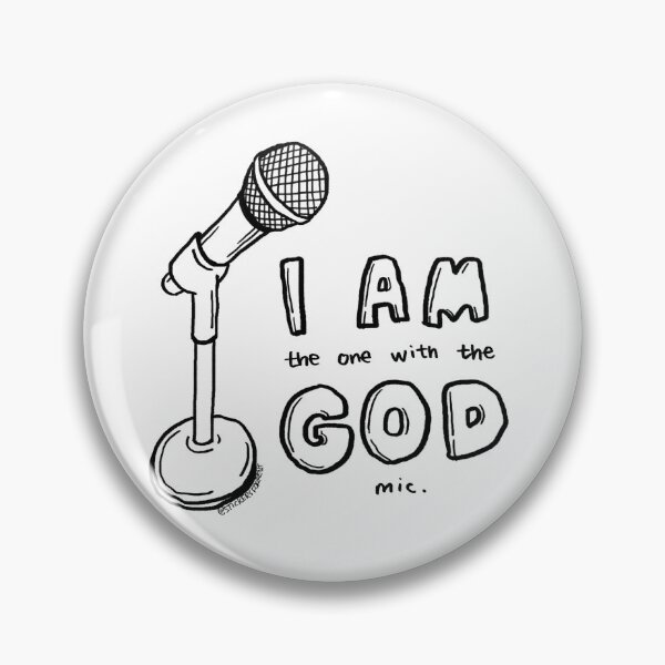 Item preview, God Mic W designed and sold by StickersForRent.