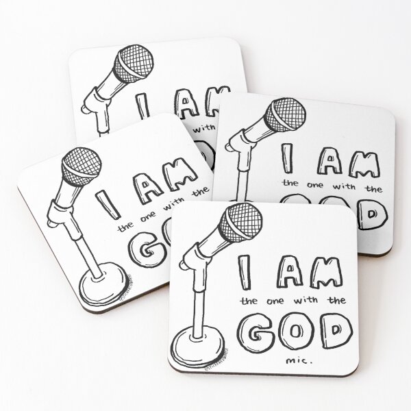 Item preview, God Mic W designed and sold by StickersForRent.