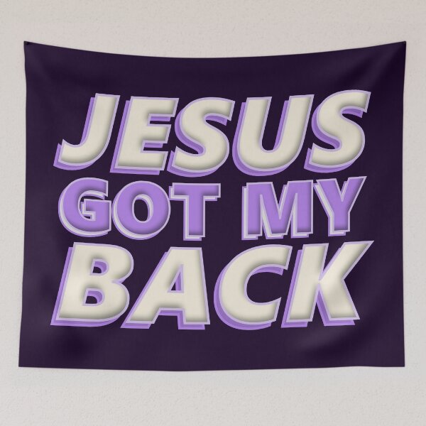 Aperçu de l'œuvre Jesus Got My Back Faith-Based créée et vendue par Lillyamstronger.