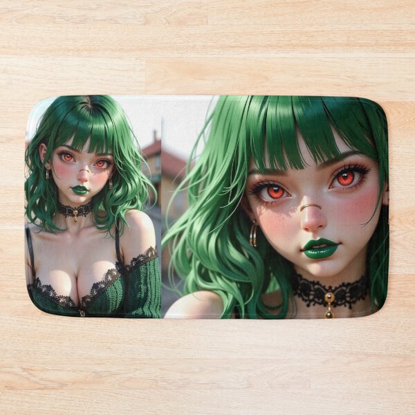 Item preview, Green Hair Goth Girl designed and sold by NPC-Trader.